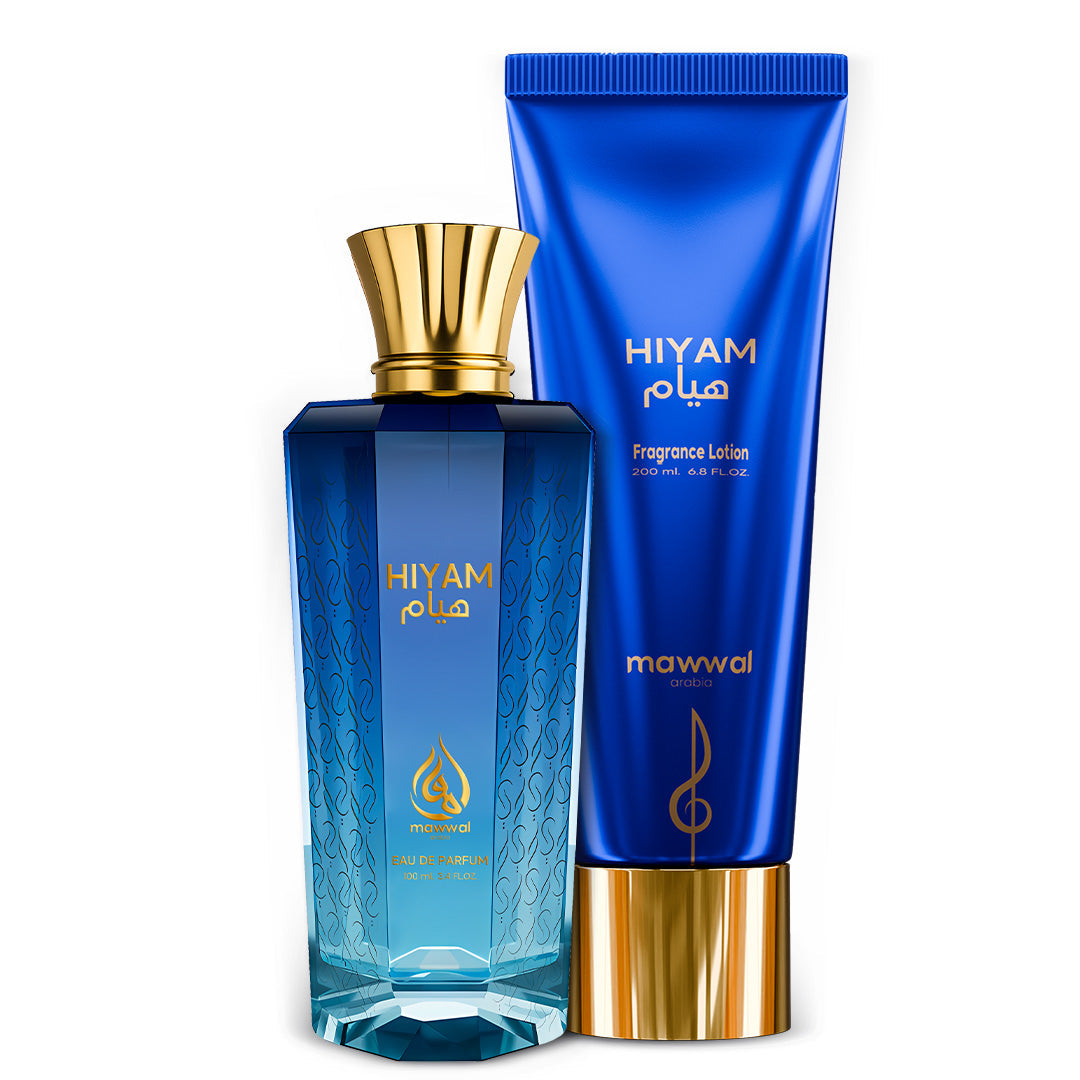 Kit Masculino Hiyam Mawwal Arábia – Perfume e Hidratante Corporal