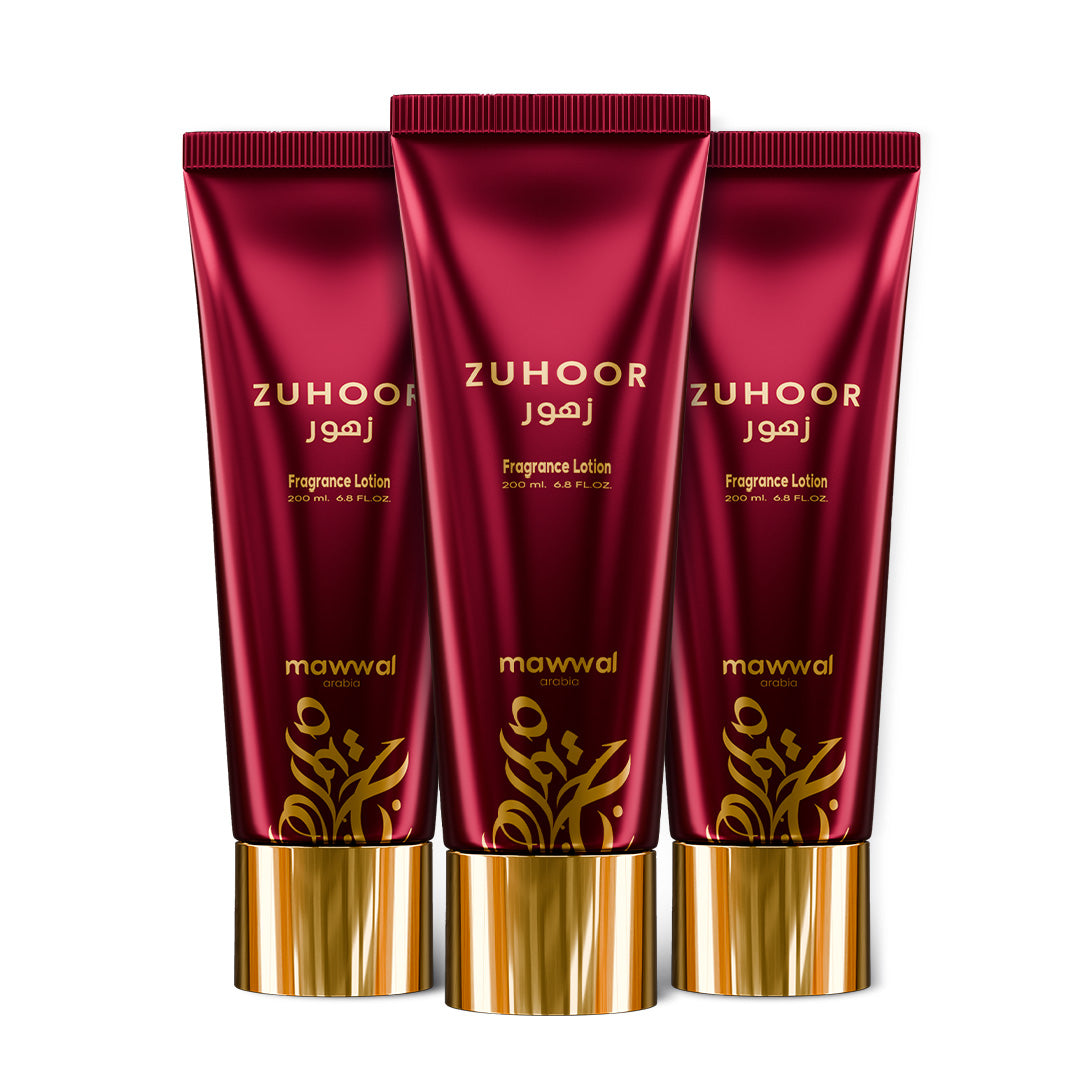 Kit 3 Cremes Hidratantes Mawwal Zuhoor Feminino 200ml