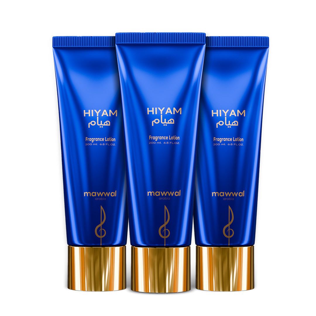 Kit 3 Cremes Hidratantes Mawwal Hiyam Masculino 200ml