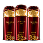 Kit 3 Perfumes Spray Mawwal Zuhoor Feminino 250ml