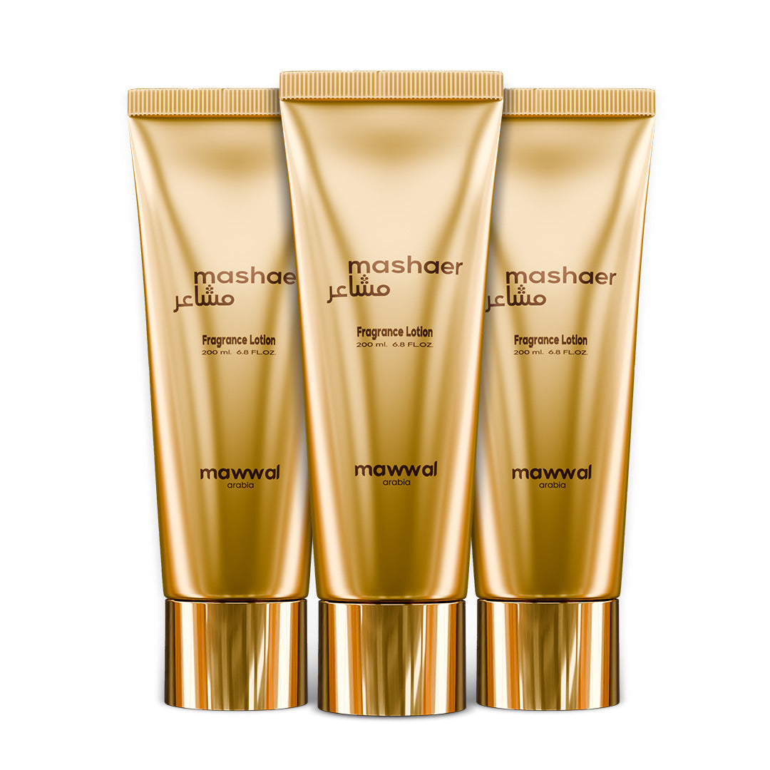 Kit 3 Cremes Hidratantes Mawwal Mashaer Feminino 200ml