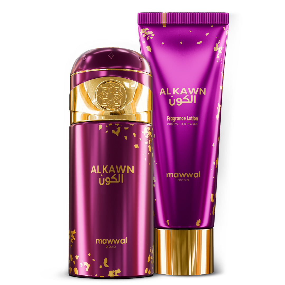 Kit Unissex Alkawn Mawwal Arábia – Hidratante Corporal e Spray