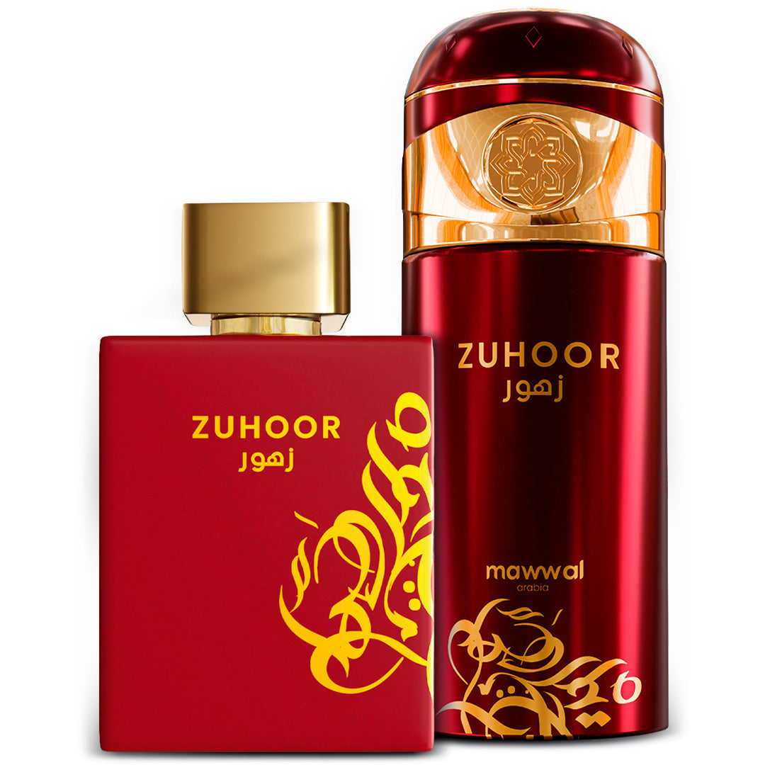 Kit Feminino Zuhoor Mawwal Arábia – Perfume e Spray