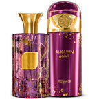 Kit Unissex Alkawn Mawwal Arábia – Perfume, Hidratante Corporal e Spray