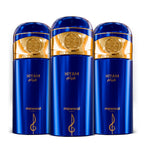 Kit 3 Perfumes Spray Mawwal Hiyam Masculino 250ml