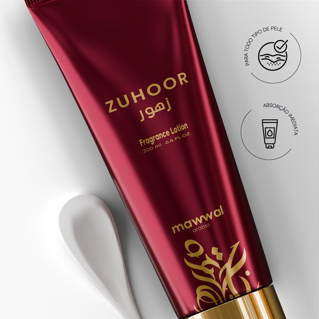 Kit 3 Cremes Hidratantes Mawwal Zuhoor Feminino 200ml